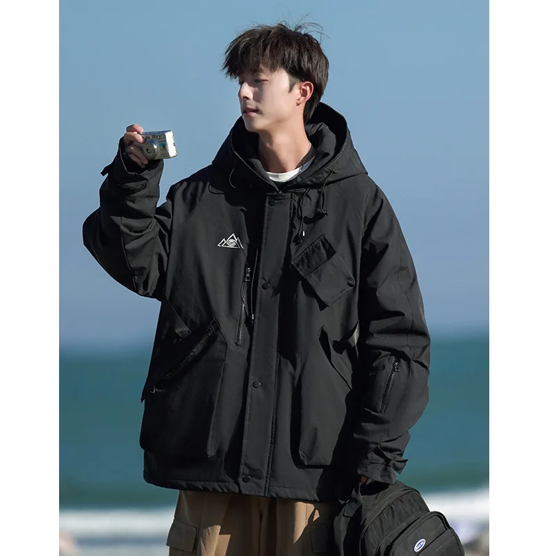 Winter New Windproof Waterproof Multi Pocket Ski Jacket Men Women Large Size Warm Jacket Coat Skiing Snowboarding Clothes