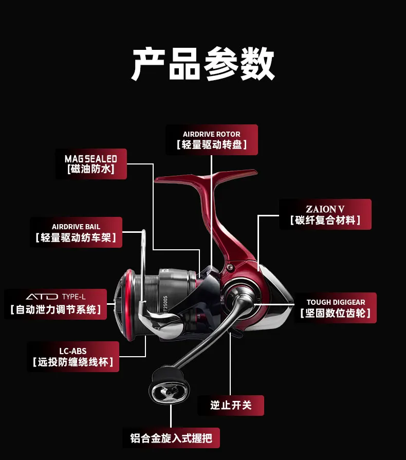 2025 nowy DAIWA FUEGO CS LT kołowrotek spinningowy