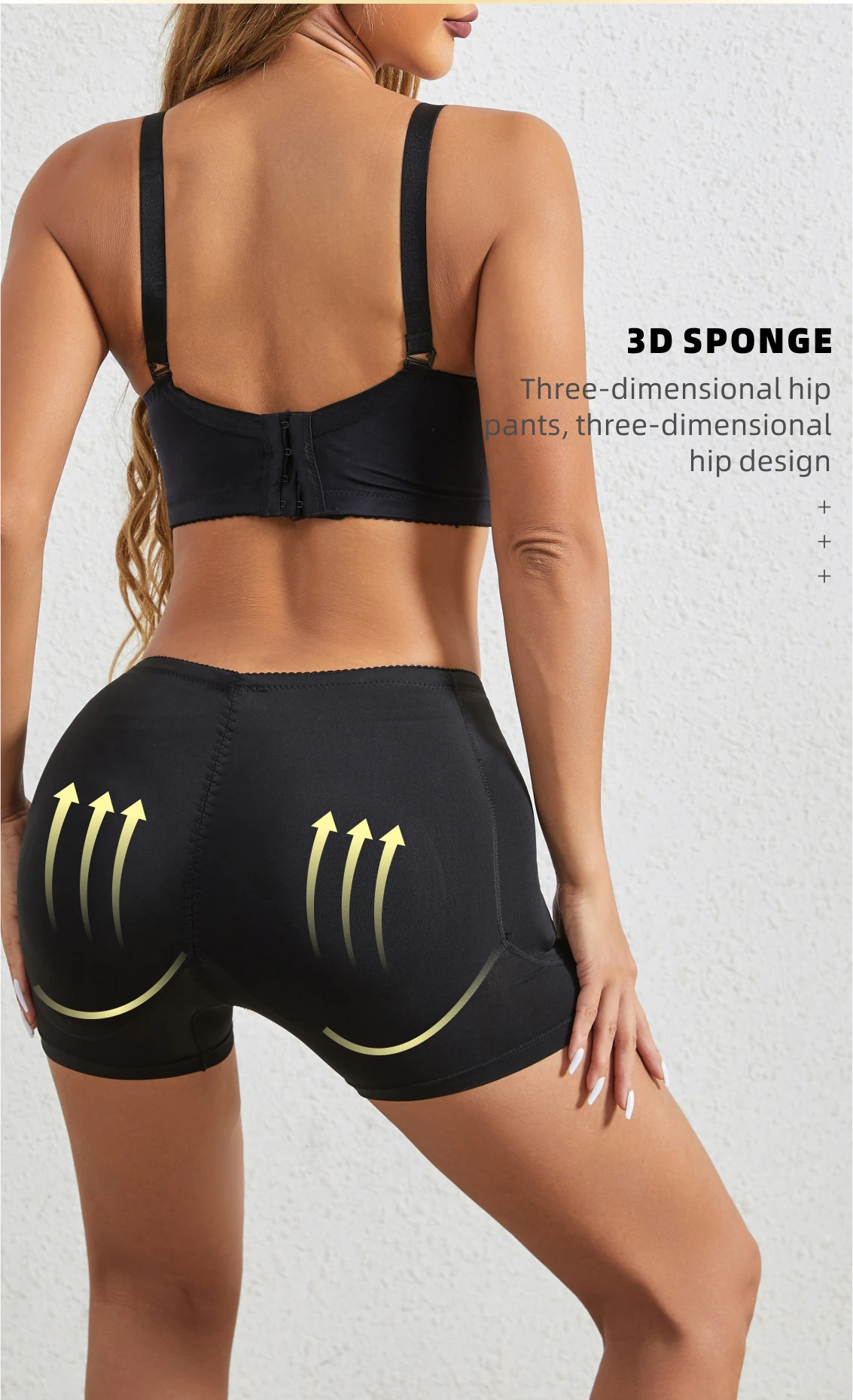 Description Picture 6 of itemWomen's fake buttocks with padding low waistband underwear thin breathable fashionable and hip lifting pants shaping and body