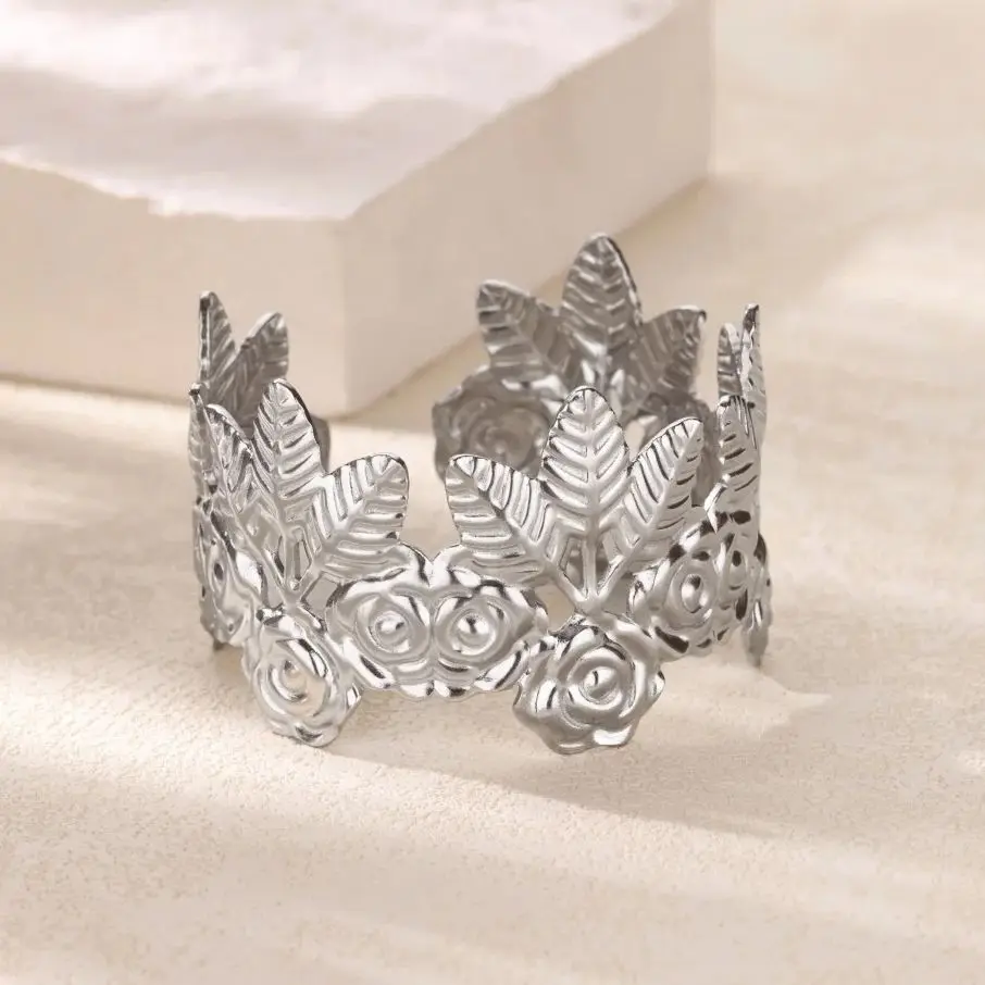 Stainless Steel Bracelet for Women Silver Color