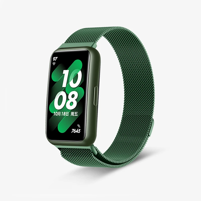 

Steel Milan Magnetic Loop Strap For Huawei Band 7 Smart Wristband Replacement Bracelet For Huawei Band7 Metal Wrist Strap