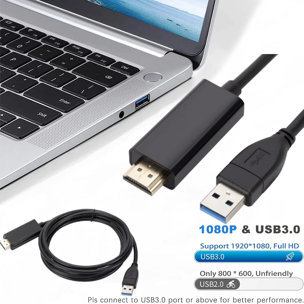 HDMI Conversor USB A para Cabo HDMI