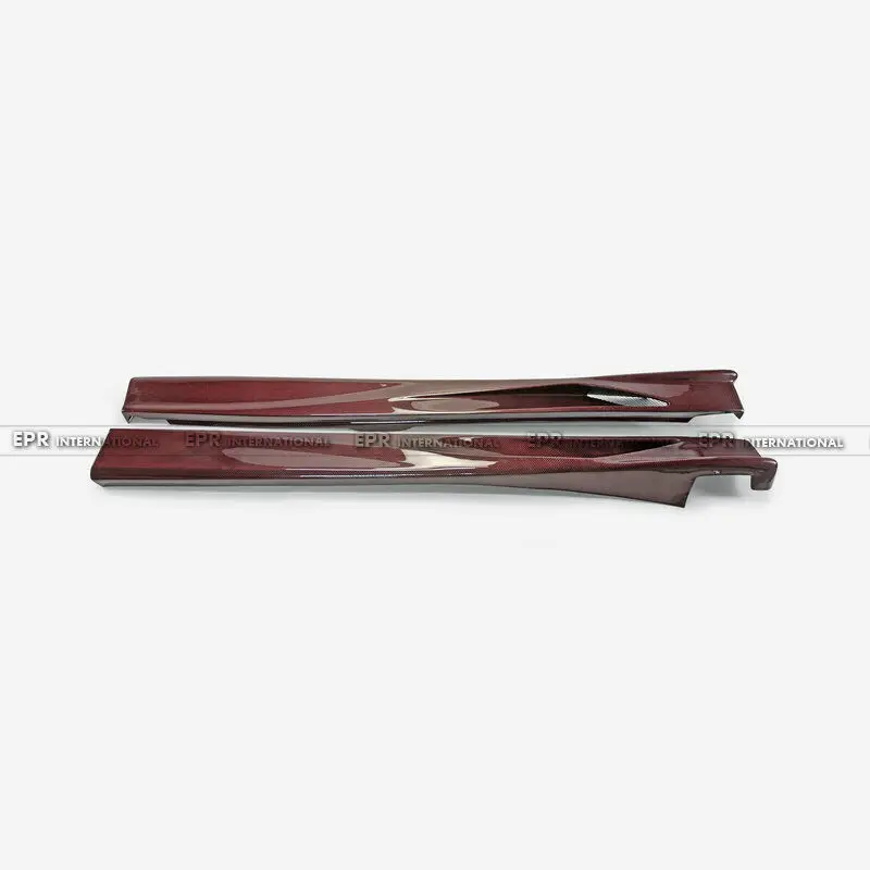 

For EVO 8 9 VTX Cyber Evo Red Carbon Fiber Side Skirt Pair Body Kit