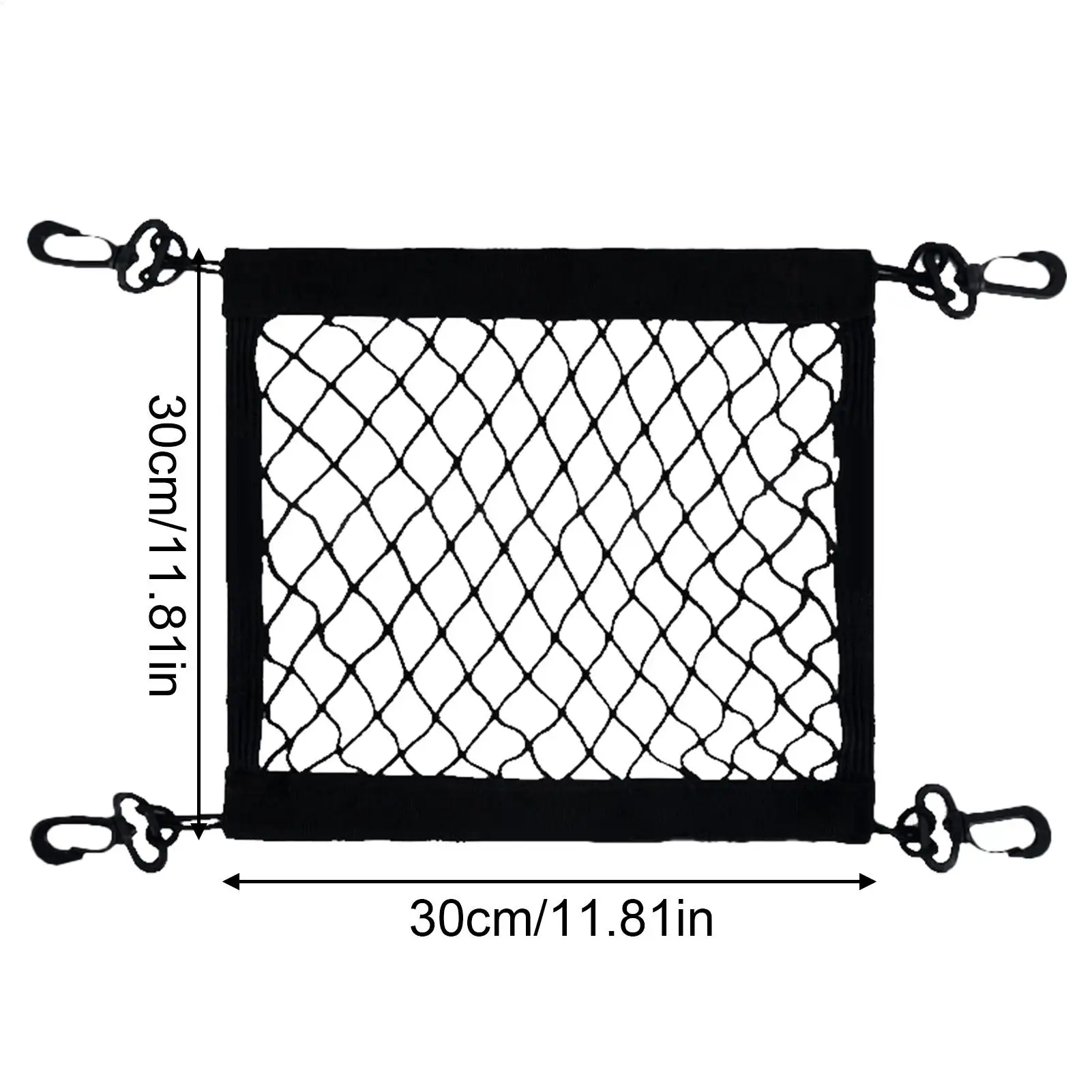 오토바이 탄성 메쉬 가방 수하물망 4개 조절 가능한 고리 포함 360도 회전 가능 간편 설치 자동차 액세서리