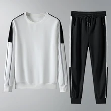 

Sports set men's sweater spring and autumn new wave men's clothing set with handsome casual clothes