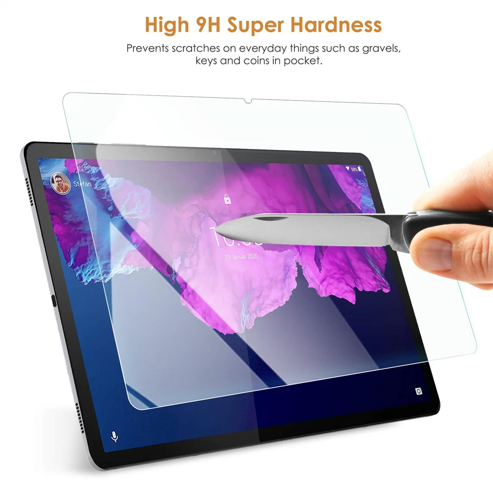 2PCS For Lenovo Tab M8 M9 M10 M11 P11 P12 Tempered Glass Screen Protector
