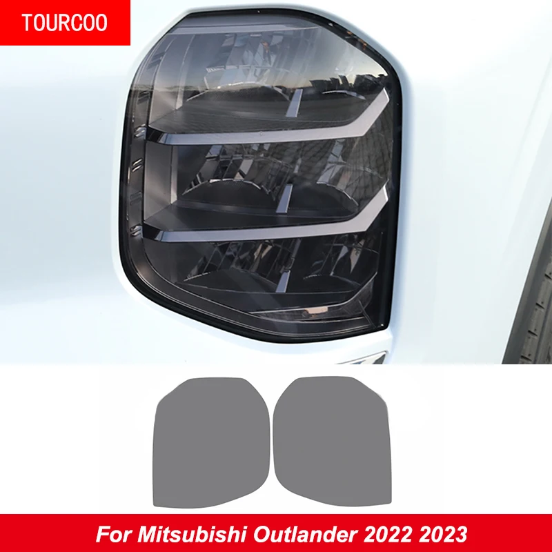 søster Eftermæle Forbigående For Mitsubishi Outlander 2022 2023 Headlight Daytime Running Light Black  Tint Transparent Lamp Film Protective Sticker - Car Stickers - AliExpress