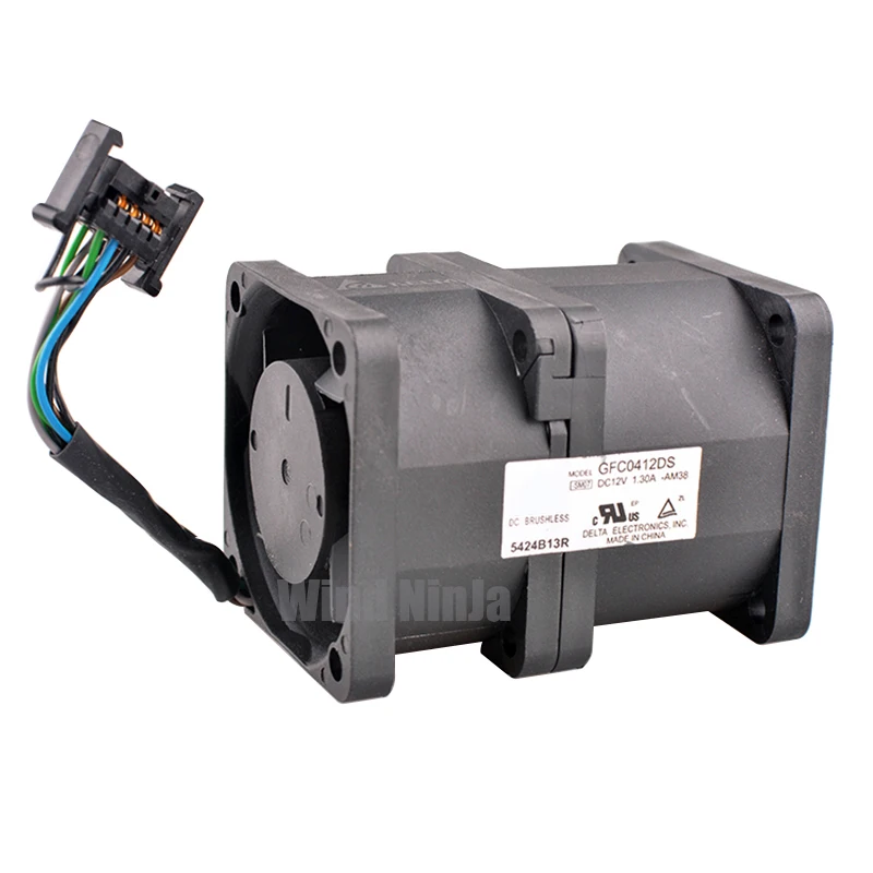 (2개)GFC0412DS-AM38 4cm X 40mm 축류 냉각 팬 DC12V 1.30A 40x40x56mm X3530 M4 서버 부품 번호와 호환 가능