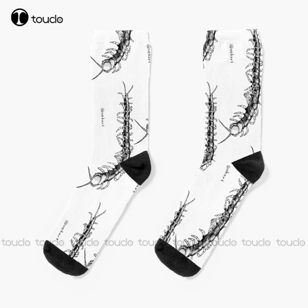 

Centipede! Centipede, Insect Socks Halloween Slipper Socks For Men Street Skateboard Socks Christmas New Year Gift Unisex Adult