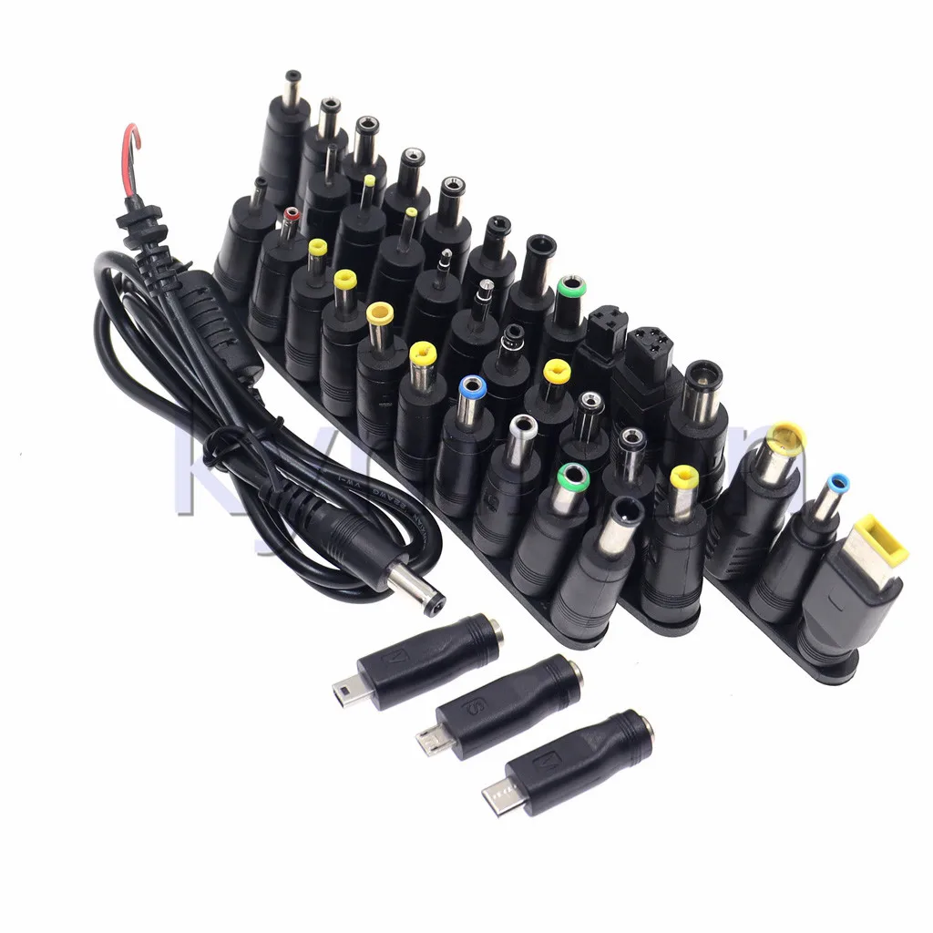 Versatile Power Adapter Tips Kit for Laptops - 5.5mmx2.5mm Plug Set