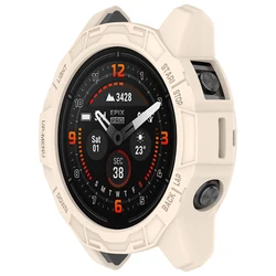 TPU Soft Silicone Protective Watch Case Bumper Cover - Epix Pro 47mm (Beige)