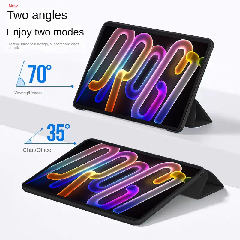Premium Protective Magnetic Folding PU Stand Case with Soft TPU Back