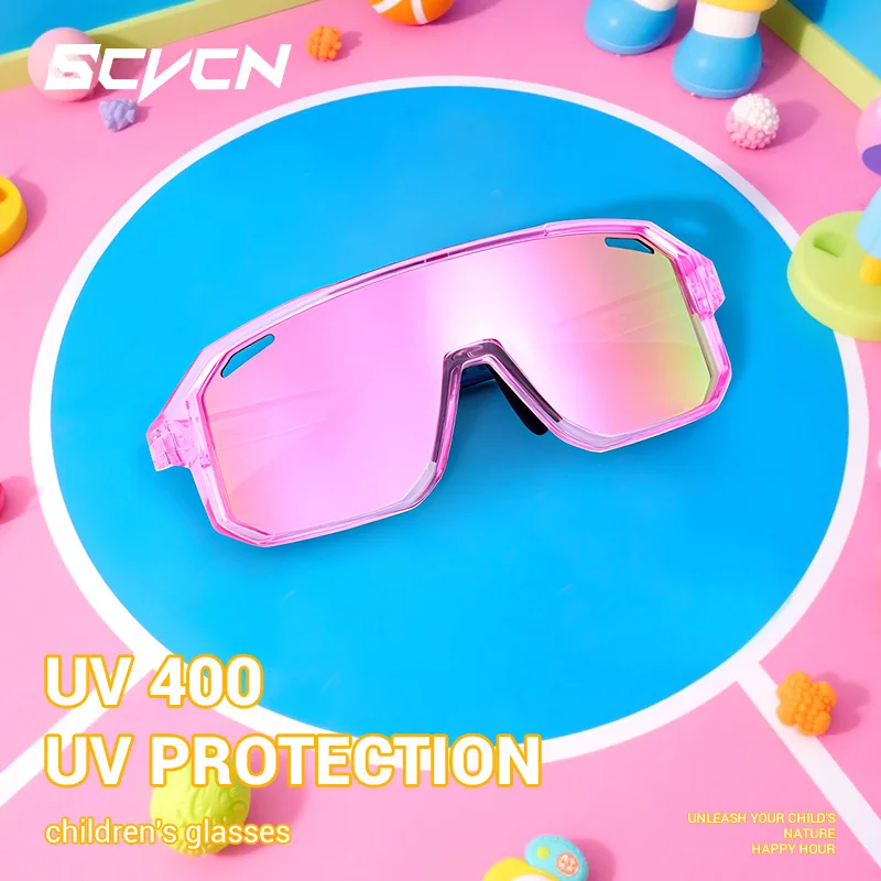 SCVCN Teenager 8-15 Years Old Cycling Sunglasses Boys Girls Outdoor Sports Glasses Running MTB Bike Bicycle UV400 Goggles