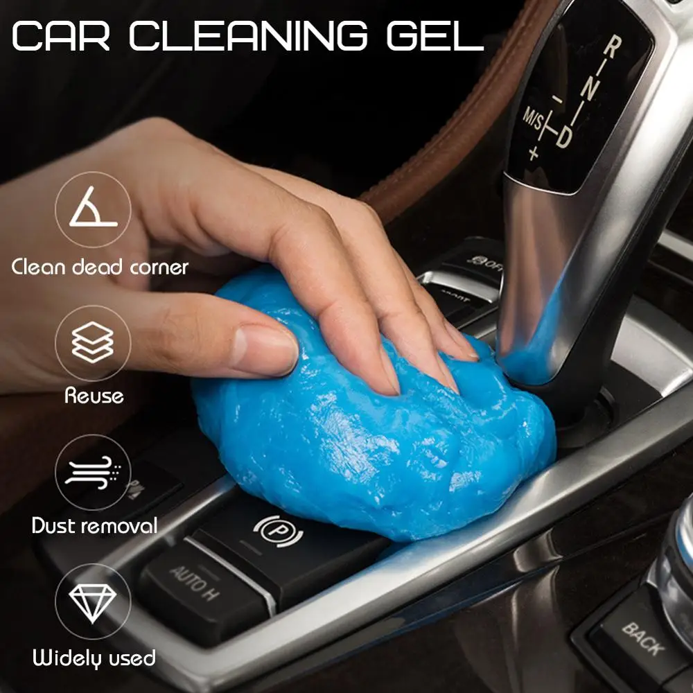 Car Air Vent Magic Dust Cleaner Gel Household Auto Laptop Keyboard Cleaning  Gel Office Gap Wash Mud Removal Slime Rubber - Car Wash Mud - AliExpress