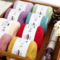 Size #6 Pearl Cotton Crochet Thread Embroidery Craft Needle Cross Stitch Egyptian Cotton Mercerized Line 50/ball 2