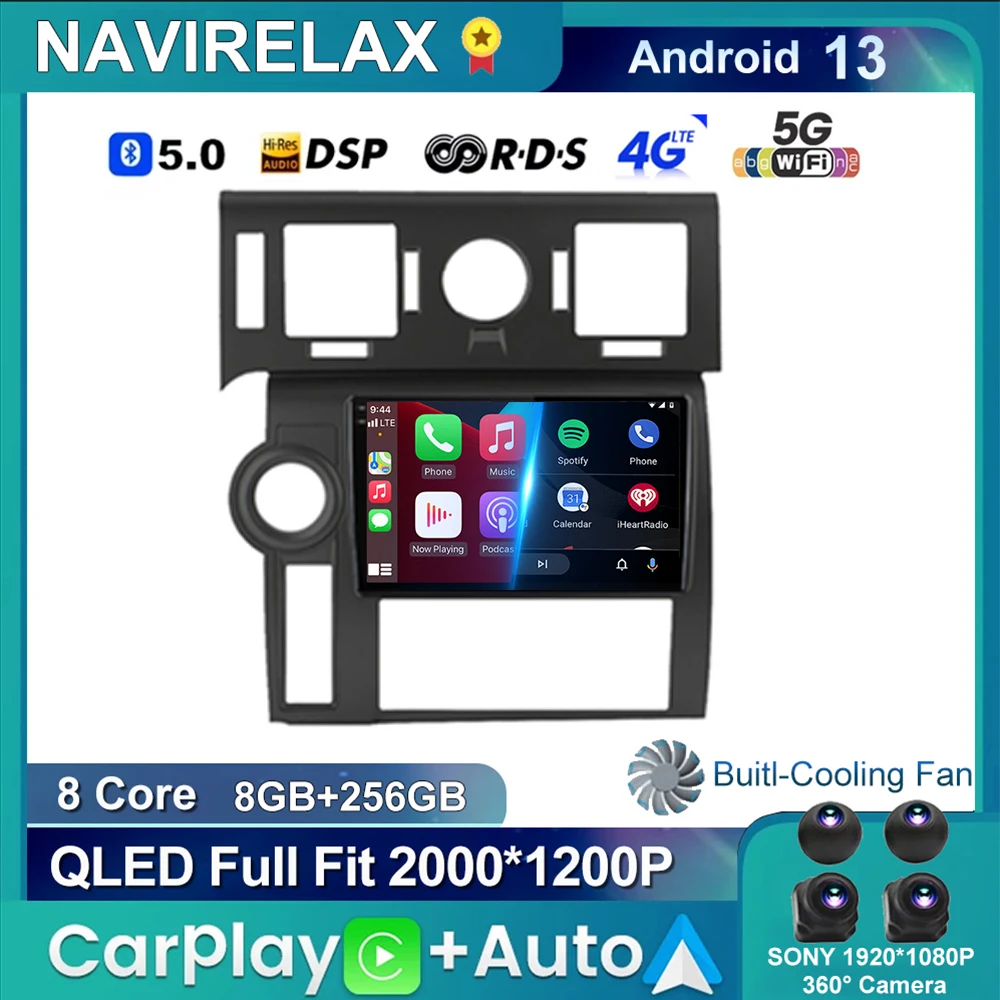 

Android 13 For Hummer H2 E85 2007 - 2009 Car Stero Radio Video Multimedia Player Monitor Navigation GPS Autoradio Carplay 4G Let