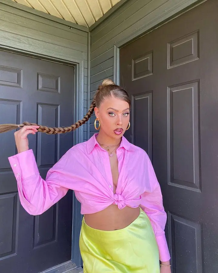 Synthetic Long Braided Ponytail Hair Rope Extension photo review