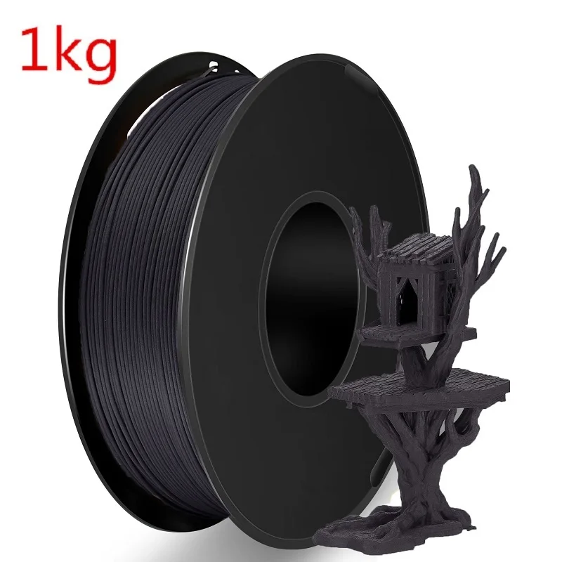 Eco-Friendly Wood PLA 3D Printing Filament - Natural Finish, 1KG Spool