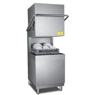 High-efficiency Hooded Dish Washing Machine Restaurant Kitchen Commercial Automatic Hood Type Dishwashers For Restaurant 1