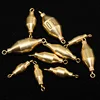Brass Sinker Fishing Tackle Accessories Anti-Corrision 360 Degree Rotation Two Swivels Copper Weight Down Sinker Incline Surface 4