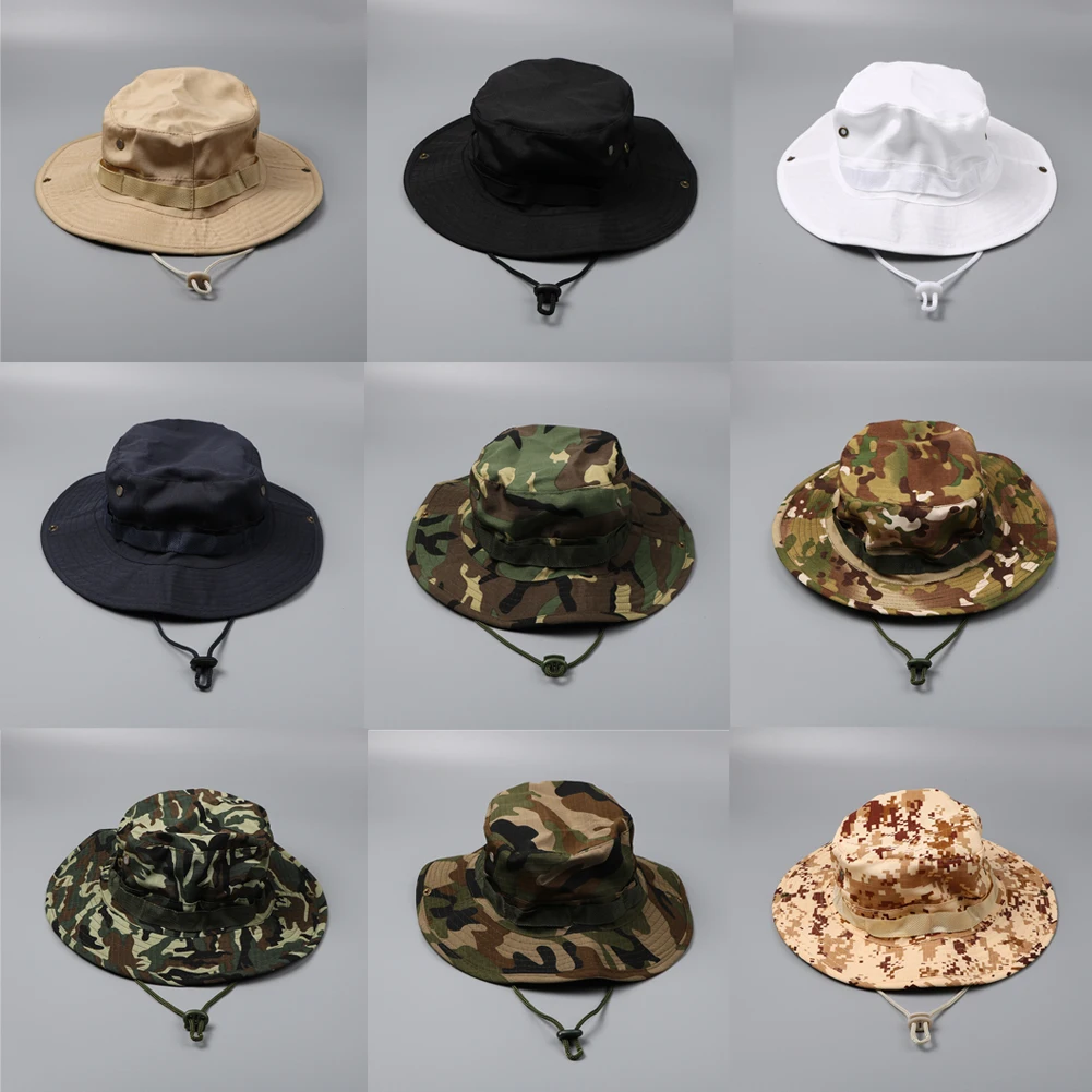 Casquette camouflage tactique pêche 59cm - Protection solaire idéale randonnée chasse