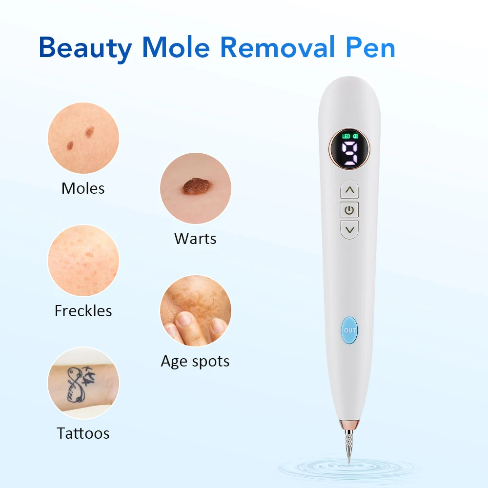 Eliminador de marcas en la piel, eliminador de verrugas, bolígrafo