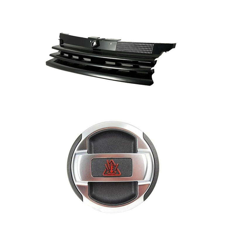 

Black Car Grill Front Hood Grille For GOLF 4 MK4 R32 With Coolant Expansion Tank Cap Lid Retro 420121321