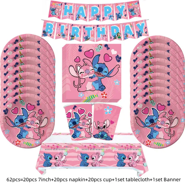 Bicchieri Di Carta Stitch | 250 Ml | Per Feste Compleanno Bambini | Decorazione Blu Con Personaggio - Foto 10
