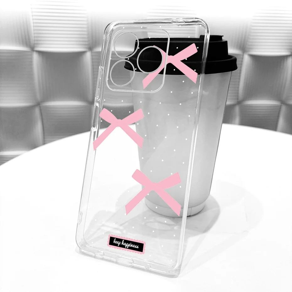 Clear TPU Case with Newest Style Pattern - Protective Back Cover Bumper