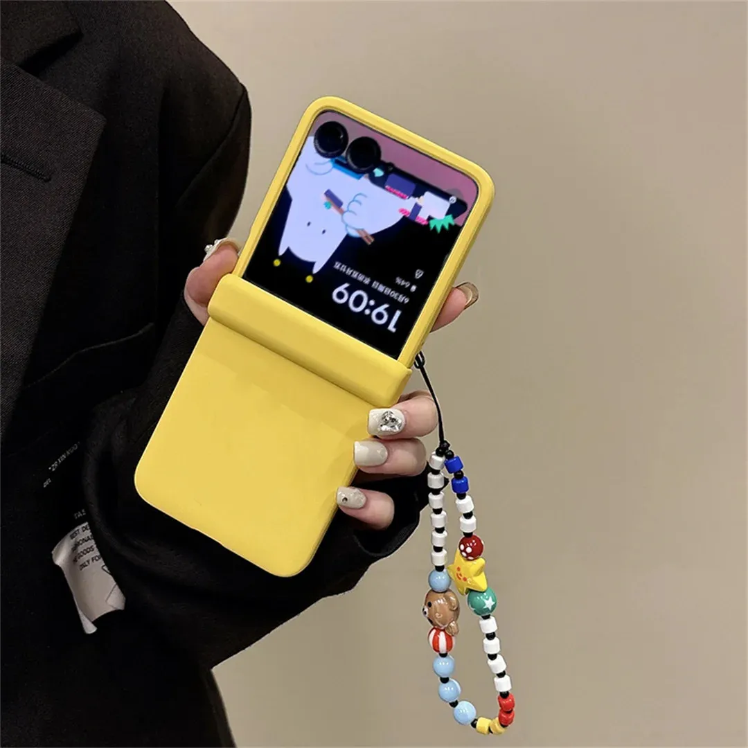Star Yellow Chain Rope Hinge Protective Phone Case Cover
