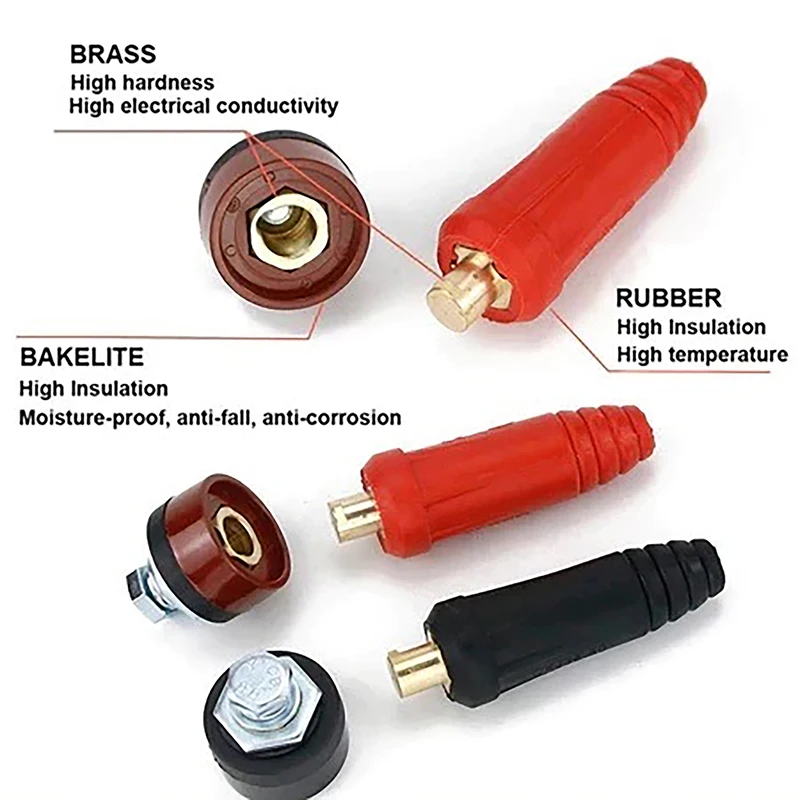 Exceptional Quick Fitting DKJ10-25 Cable Connector for European Welding Machines