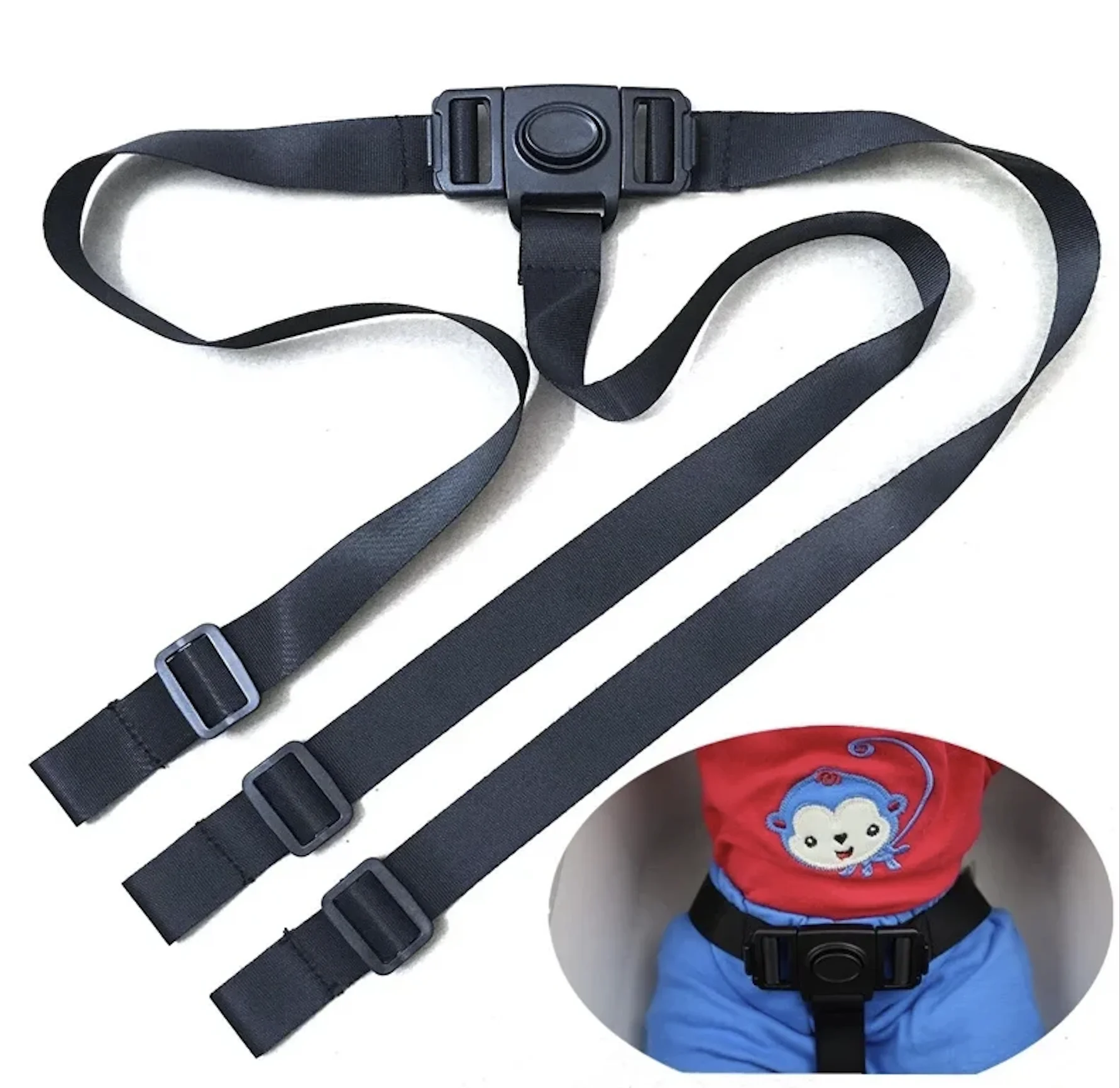 키즈 하이 체어 스트랩 교체, IKEA Antilop 하이 체어, 헤비 듀티 3 포인트 하네스 시트 벨트, 조절 가능 및 내구성 폴리 