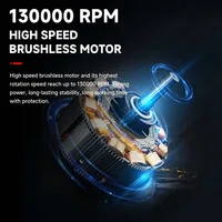 High Speed Violent Blower Powerful Mini Turbo Jet Fan Handheld Brushless Motor 130,000 RPM Wind Speed 52m/s Industrial Duct Tool 2