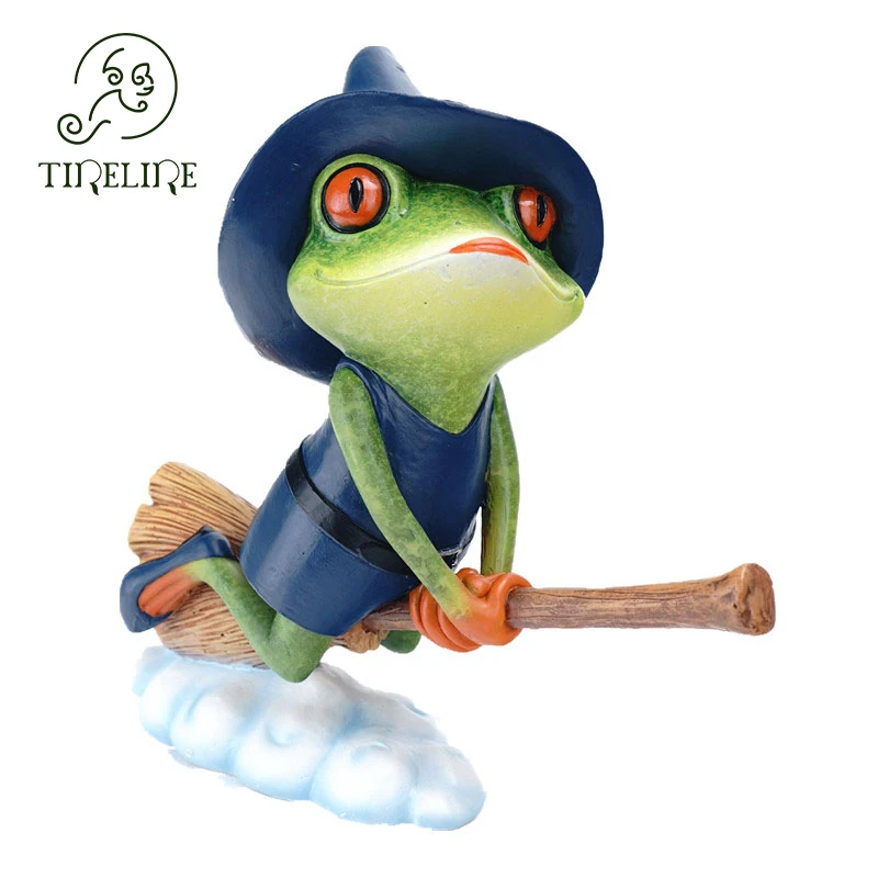 

Statues Sculptures Figurines For Interior Home Decor Living Room Ornaments Outdoor For Garden Modern Art Magic Frog Prince Broom