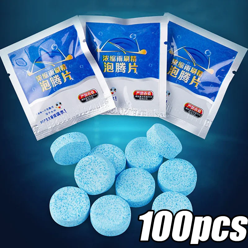 

Car Windscreen Wiper Solid Cleaner Effervescent Tablets Cleaning Universal Windshield Window Glass Water Dust Washing Cleaner