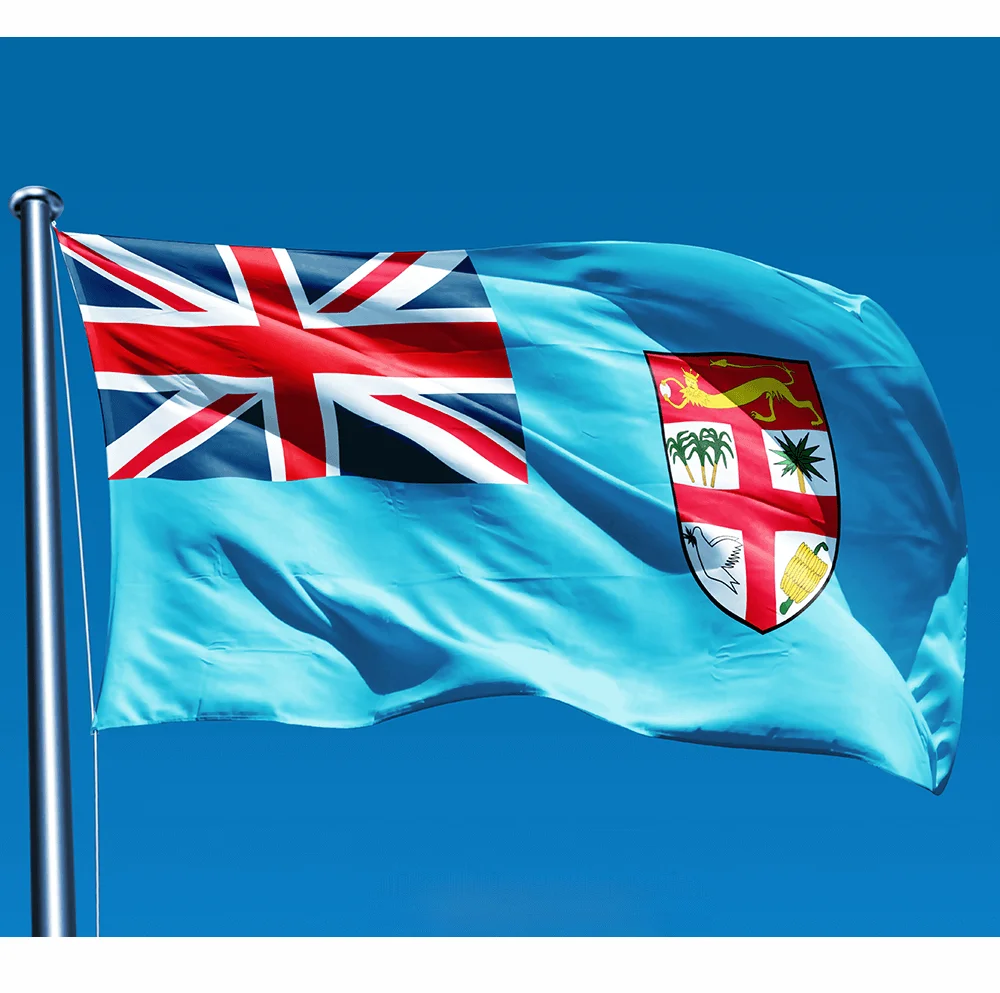 60X90 90X150Cm Fiji Flag Poliestere Hanging Outdoor Indoor Decoration National Banner