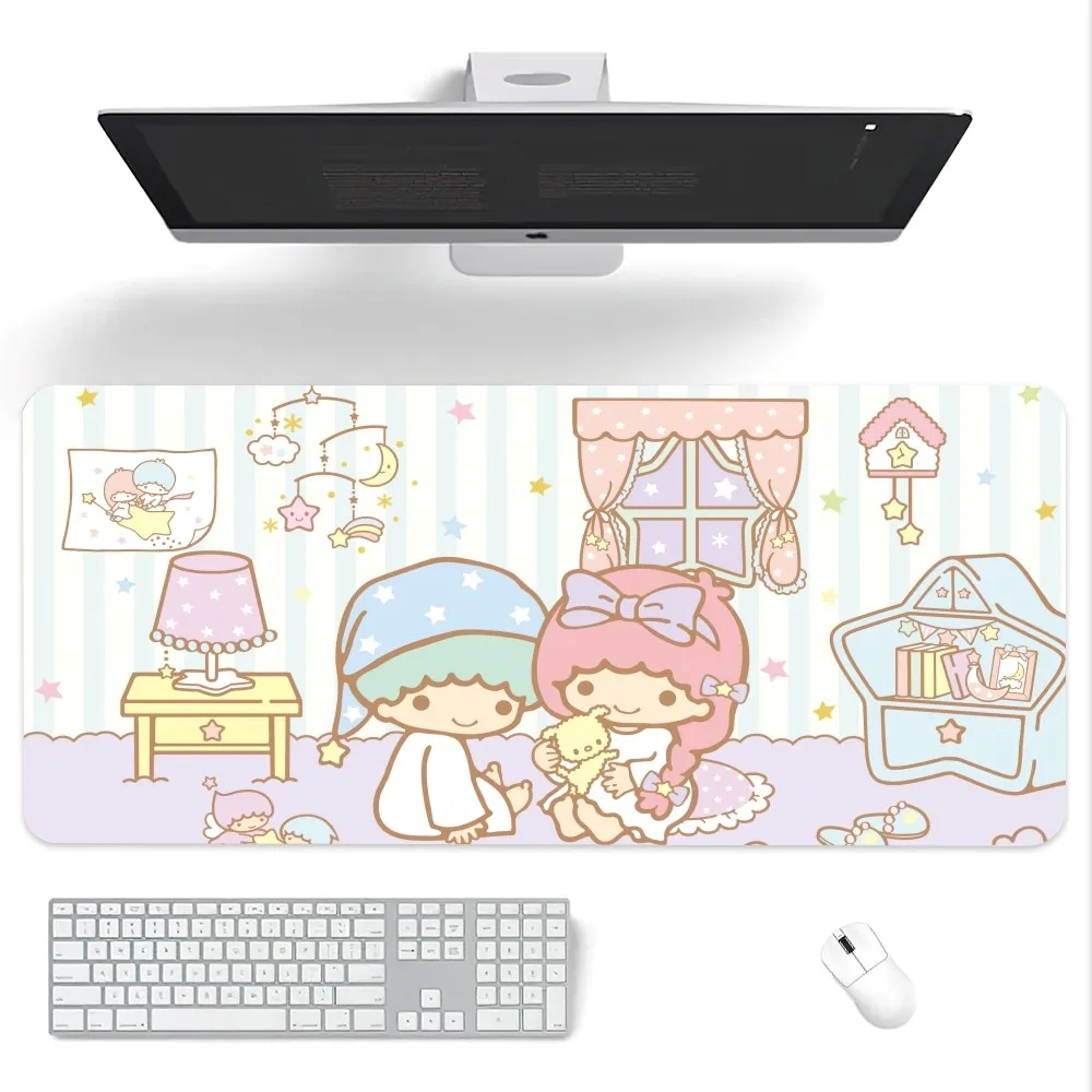 MINISO Sanrio Little Twin Stars Mouse Pad Computer Laptop Gaming Office Wrist Guard Non Slip Keyboard Pad 6