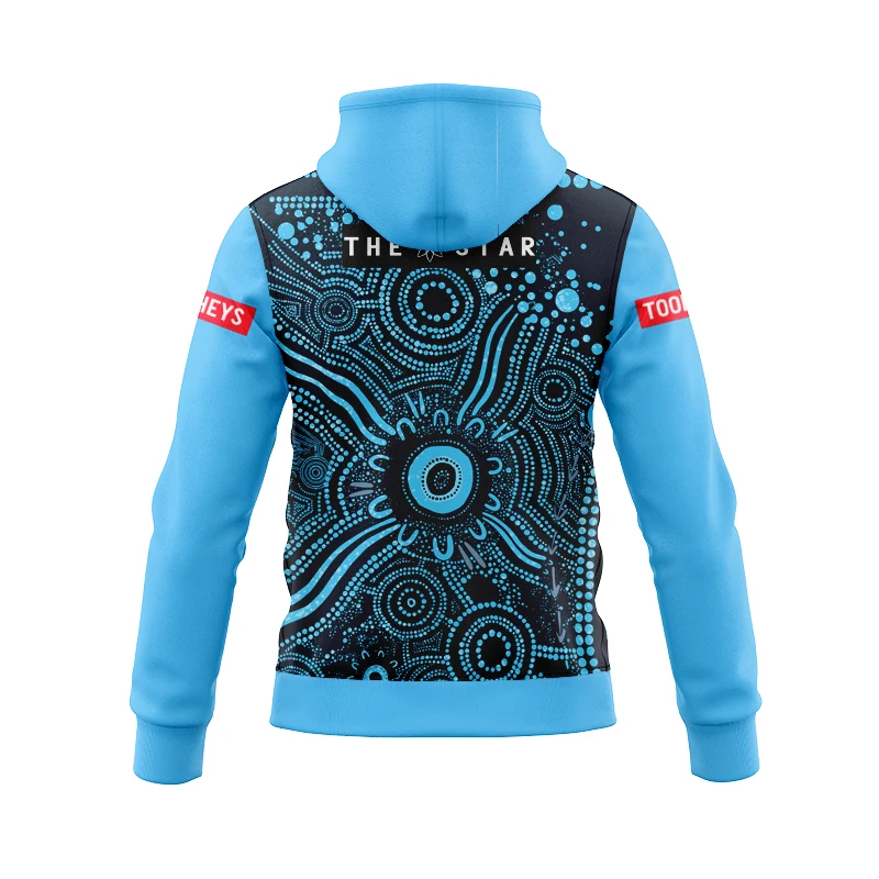New South Wales Blues State of Origin Personalised Aboriginal Team Jersey Zip Hoodie (name and number )