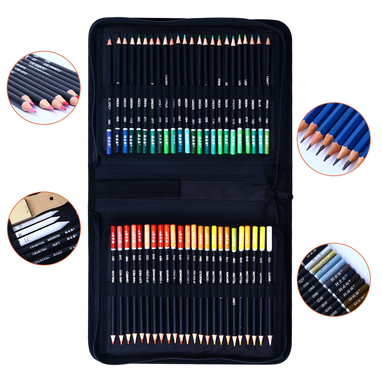 145pcs Professional Sketch Pencil Set Oil Color Pencils For Artist Students  Painting Art Supplies Drawing Set For Student, Shop Now For Limited-time  Deals