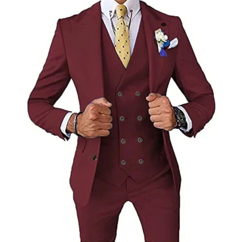 High-quality Wedding Art，solid Color Formal Business Suits，Elegant Man Suit，Circus Costume，party，daily Life，Banquet