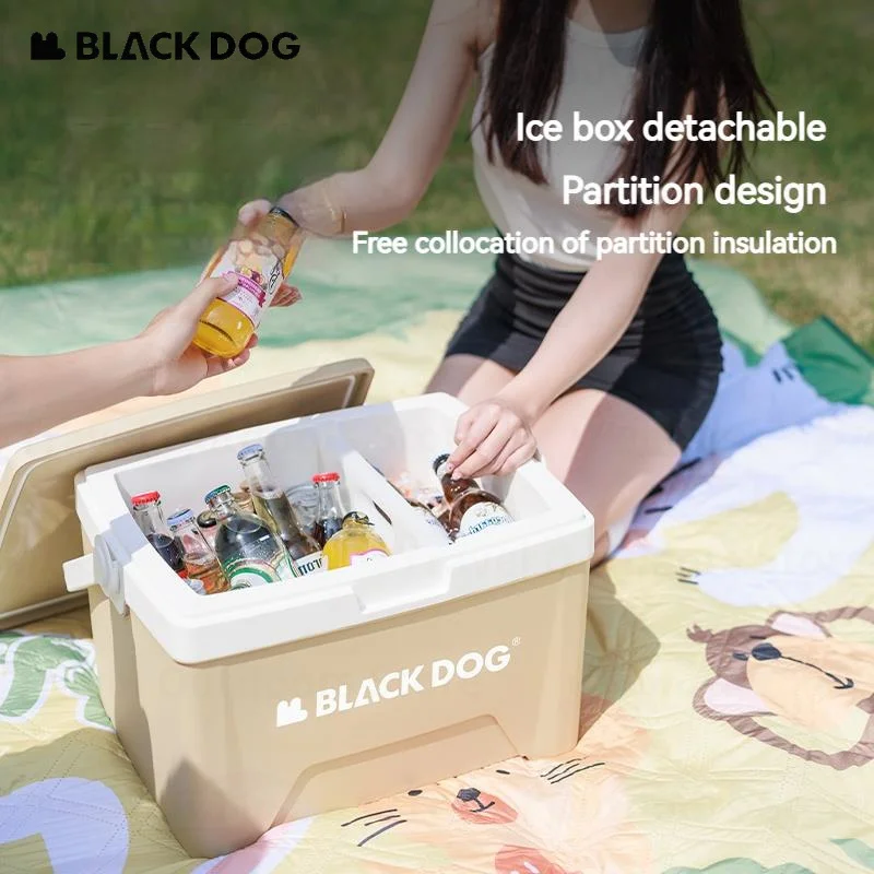 Naturehike BLACKDOG Camping Ice Box 5L/13L/25L Outdoor Large Capacity Mobile Thermal Cooler Box Fishing Incubator Car PP Bucket
