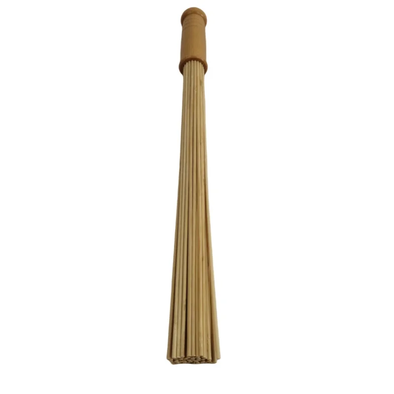 57 cm 마사지용 큰 천연 대나무 스틱 편안한 팻, 바냐용 Venik, 러시아 사우나 목욕 빗자루
