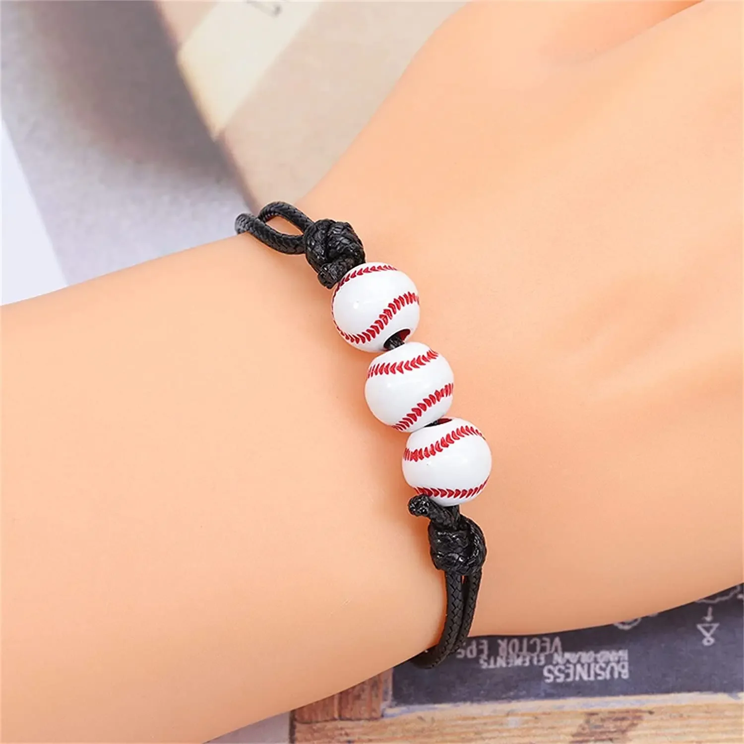 Sports Ball Bracelets - Silver Plated Adjustable Rope Bracelets For Fans