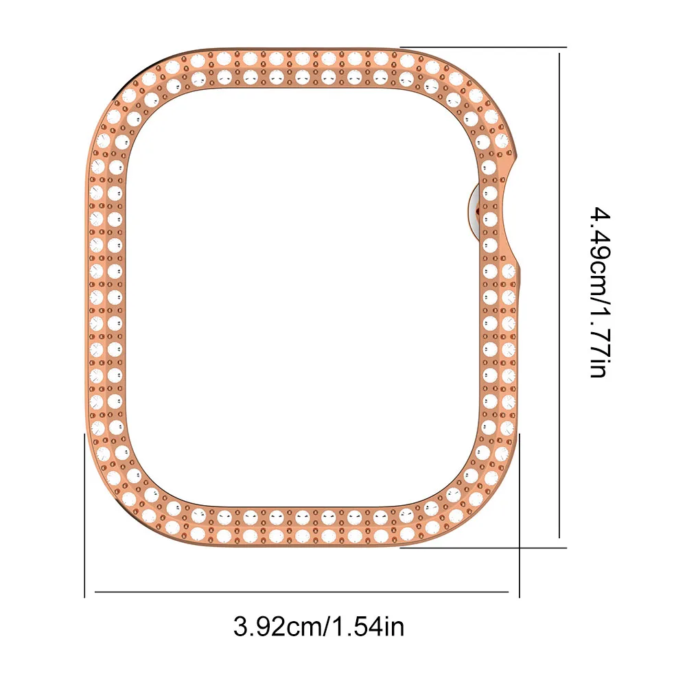 Diamond Watch Case for iWatch S10 Protective Case Anti-Scratch Watch Screen Protector Cover for Apple Watch Series 10 42MM/46MM