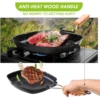 Camping Cookware Frying Pan Durable Non-Stick Grilling Pan with Folding Handle Portable Outdoor Hiking Picnic Cooking Equipment 5
