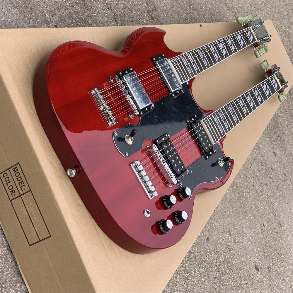 Double head electric guitar, 12 string, 6 string electric