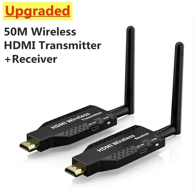 Description Picture 2 of item1080P 50m Wireless HDMI Extender 1 TX to 4 Splitter Video Transmitter Receiver for PS4 Camera Laptop PC to TV Monitor Projector