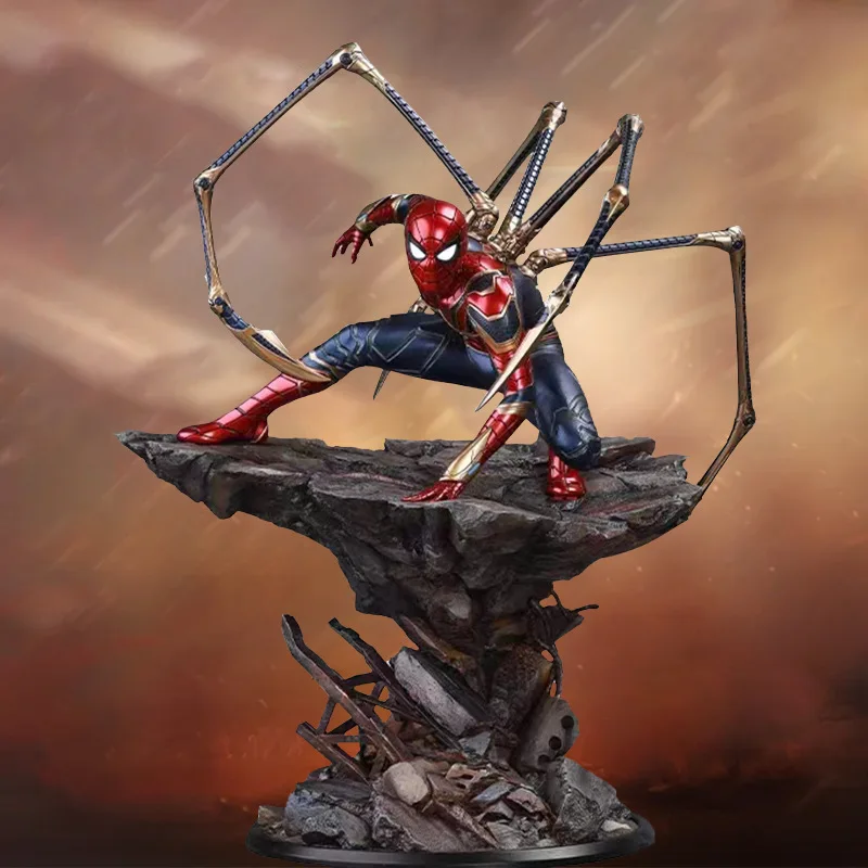 

Avengers model series heroes Never return boxed steel Spider-Man statue anime hand toy boy birthday gift tabletop holiday souven