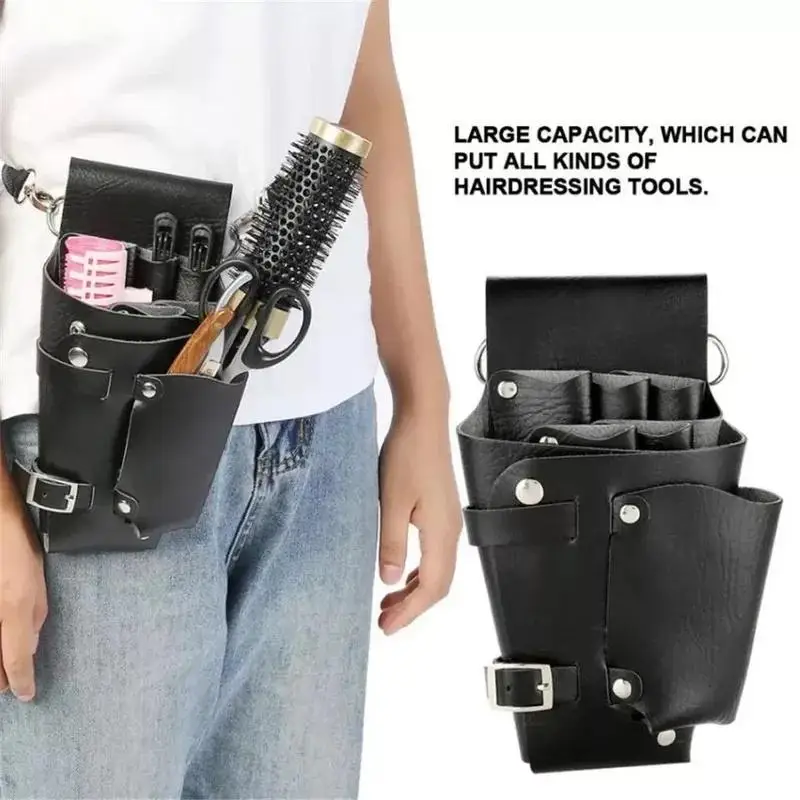 Multi-Functional Hairdressing Tool Storage Bag Hair Clip Comb Scissors Waist Bag Salon Barbershop Hairdresser Belt Supplies