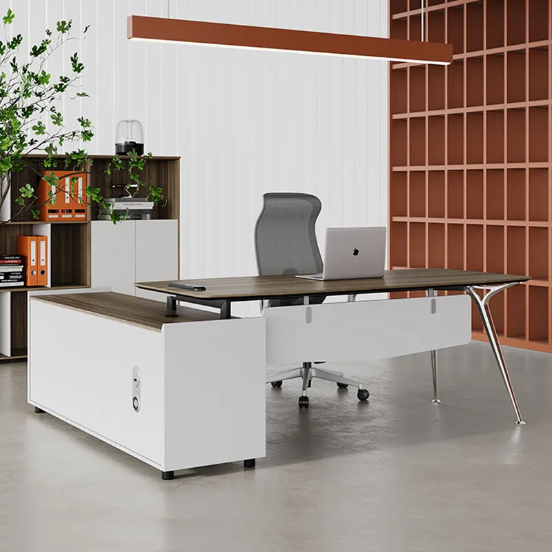 Organizers Storage Office Desk Drawers Supplies Executive Luxury Computer Desks European Legs Mesa De Escritorio Home Furniture